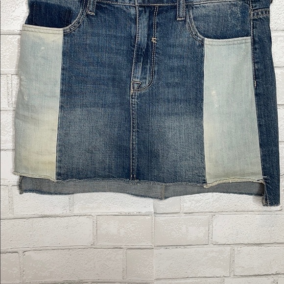 Cello Patchwork Denim Mini Skirt - Picture 6 of 9